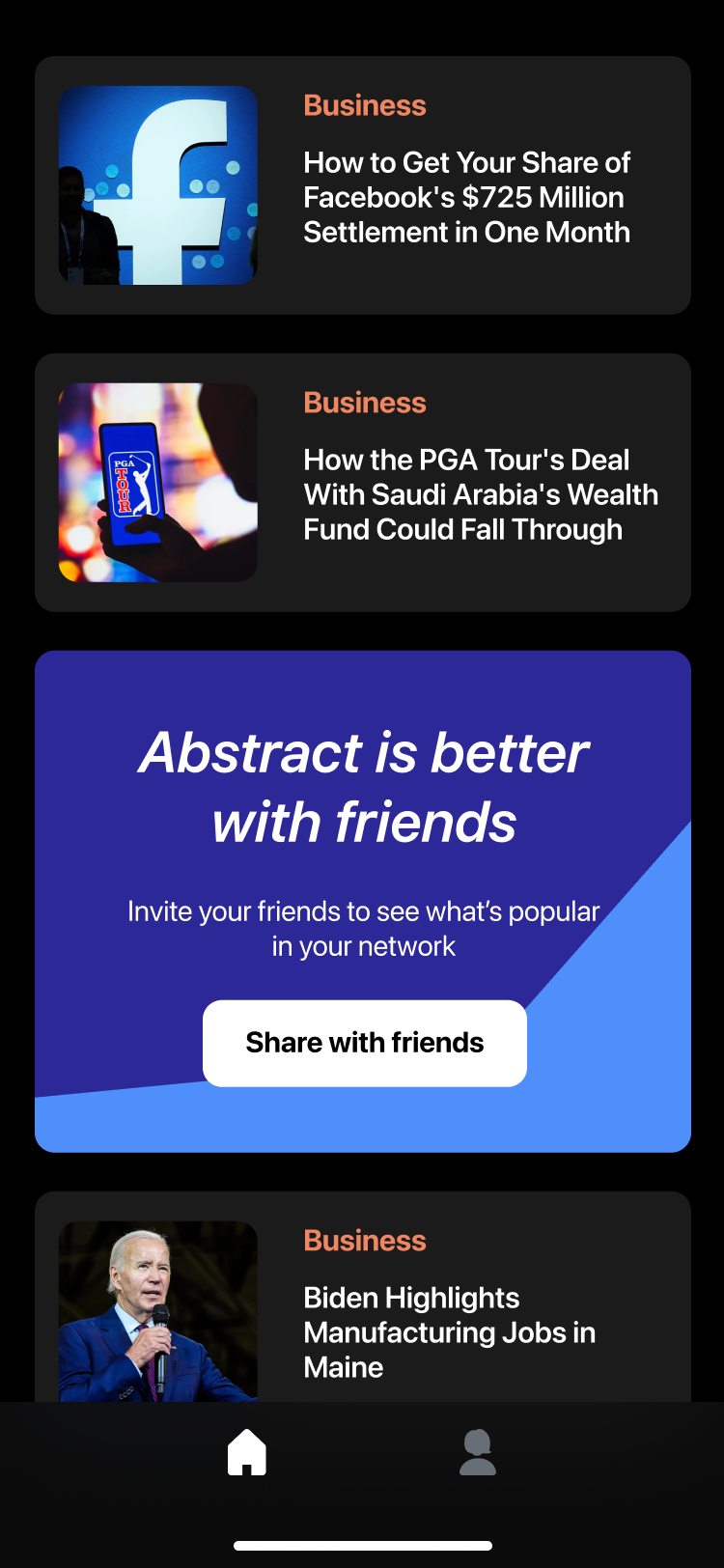 Share Card Options